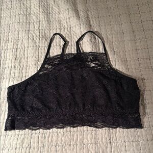 Black lace bralette